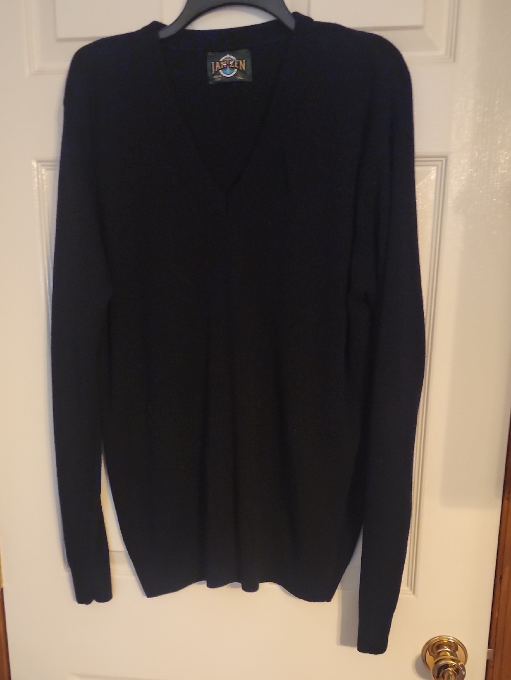 Jantzen Men's V-Neck Sweater in Black